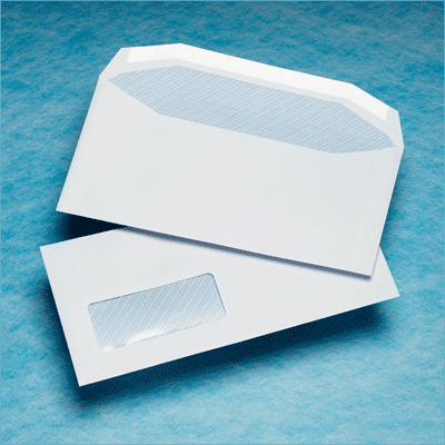1000 DL+ 114x235mm 39x93mm Window 19Left 18Up White 90gsm Gummed Mailing Wallet Envelopes (for machine insertion)