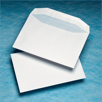 500 C5+ 162x235mm Non Window White 90gsm Gummed Mailing Wallet Envelopes (for machine insertion)