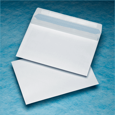 500 C5 162x229mm Non Window White 90gsm Self Seal Wallet Envelopes (opens on the long side)