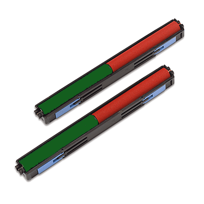 Franking Ink Rollers - Red/Green - 6900, E400 Series