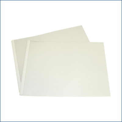 80 Clear Thermal Document Covers - White - A3 Landscape - 12mm (approx 120 A4 Sheets)
