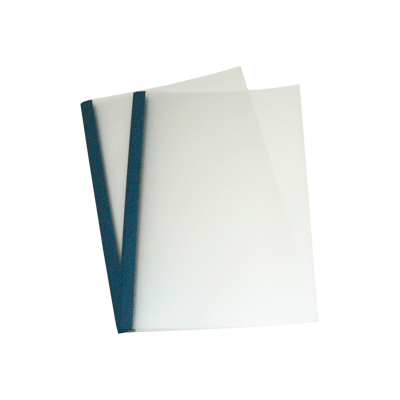 110 Double Frosted Thermal Document Covers - Dark Blue - A4 Portrait - 15mm (approx 150 A4 Sheets)