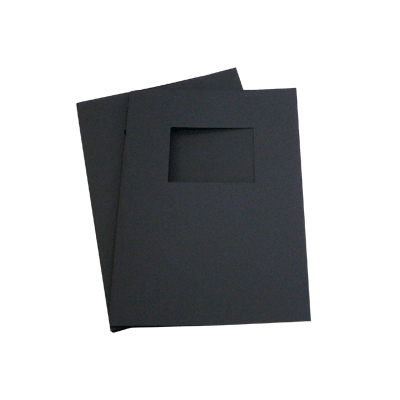 200 Full Card Window Thermal Document Covers - Black - A4 Portrait - 1.5mm (approx 15 A4 Sheets)