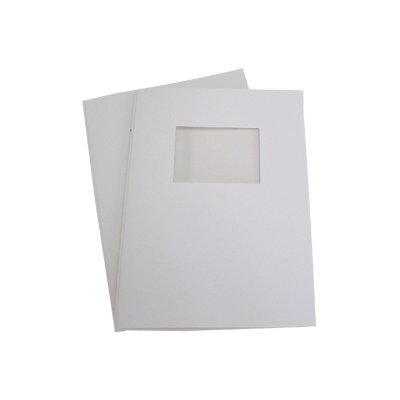 110 Full Card Window Thermal Document Covers - White - A4 Portrait - 15mm (approx 150 A4 Sheets)